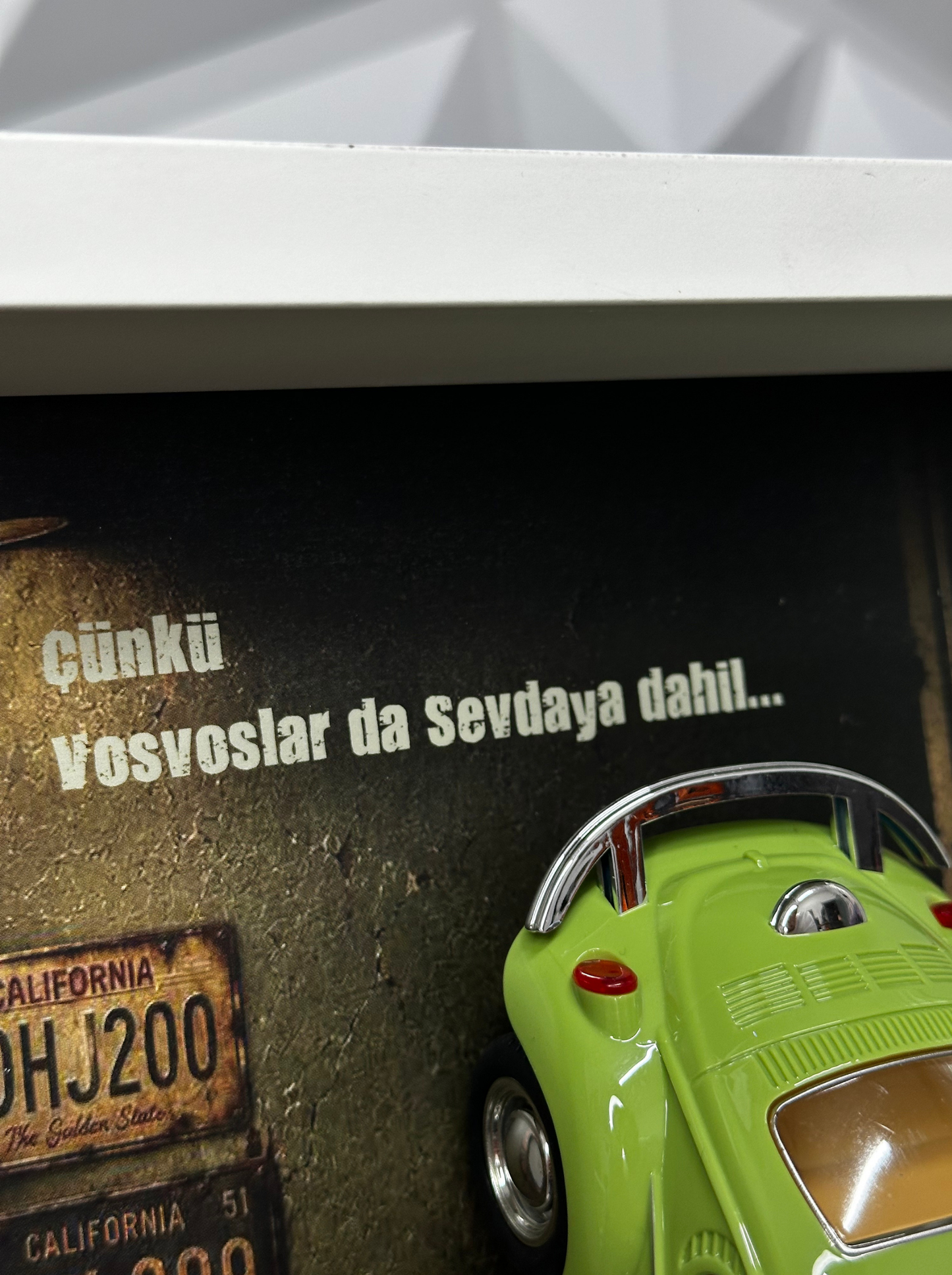 Klasik Vosvos Premium Galeri Tablosu | Yeşil Vosvos