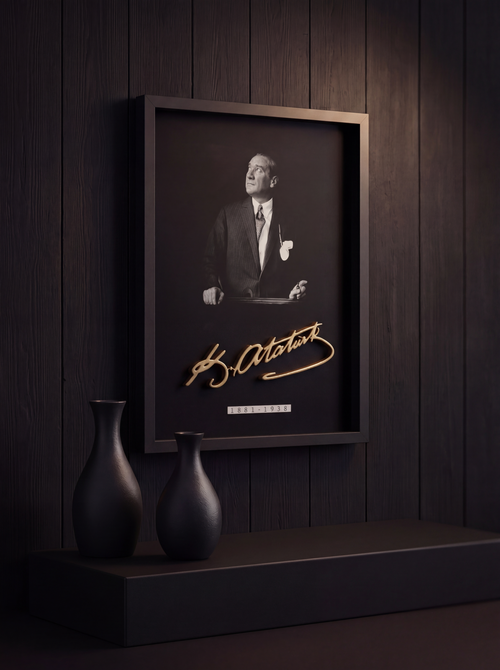 "Ebedi Vizyon" Premium Tablo | Siyah Beyaz
