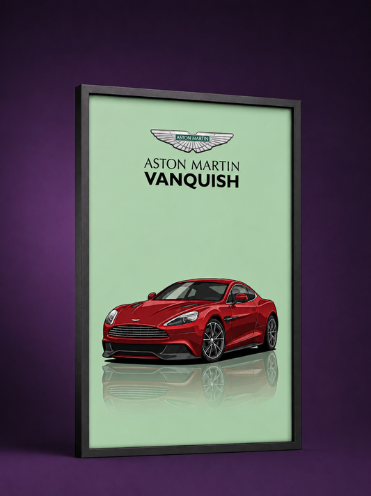 Aston Martin Vanquish Poster Tablo