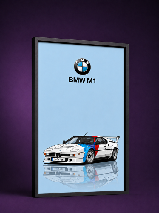BMW M1 Poster Tablo