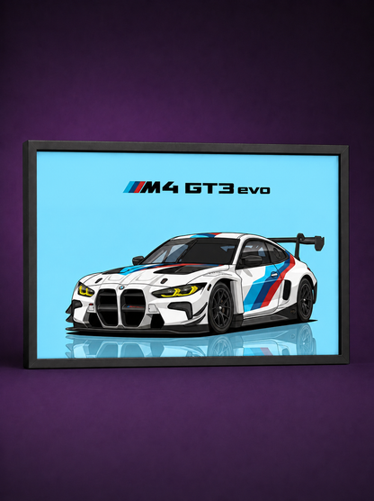 BMW M3 E30 Poster Tablo