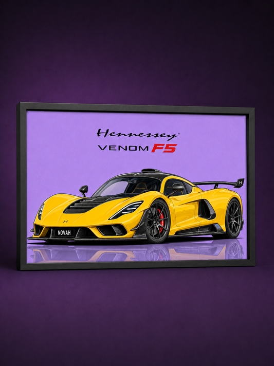 Hennessey Venom F5 Poster Tablo
