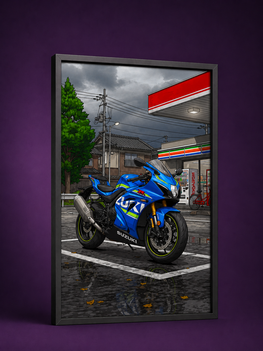 Suzuki GSX-R1000 Cartoon Temalı Poster Tablo