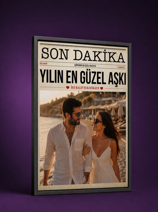 Gazete Manşeti Poster Tablosu