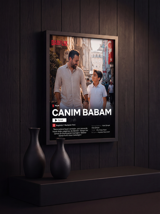 Babalar Günü Netflix Temalı Film Posteri Tablo