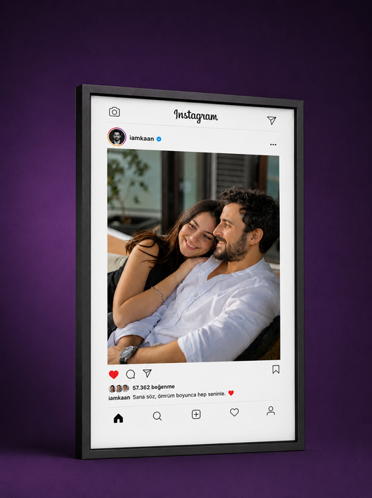 Kişiye Özel Instagram Poster Tablosu